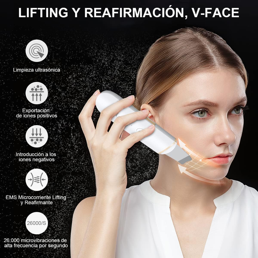 SkinSculpt Set de Limpiador facial ultrasónico + Molde para Crioterapia
