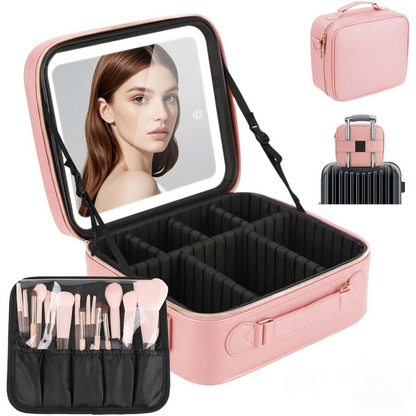 Nuvexa Estuche de Maquillaje con Espejo LED