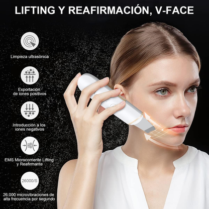 SkinSculpt Set de Limpiador facial ultrasónico + Molde para Crioterapia