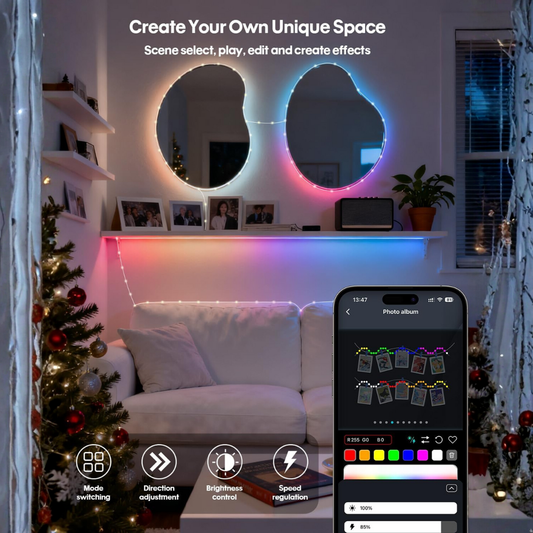 Luces LED RGB Inteligentes - Decora tu Navidad