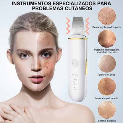 SkinSculpt Set de Limpiador facial ultrasónico + Molde para Crioterapia