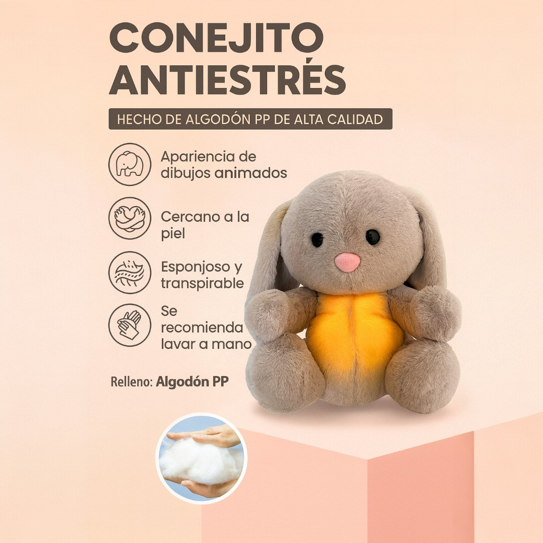 Calmi Bunny Peluche Conejo que Respira