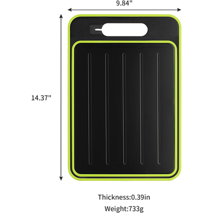 Bandeja de descongelación/tabla de cortar 2 en 1