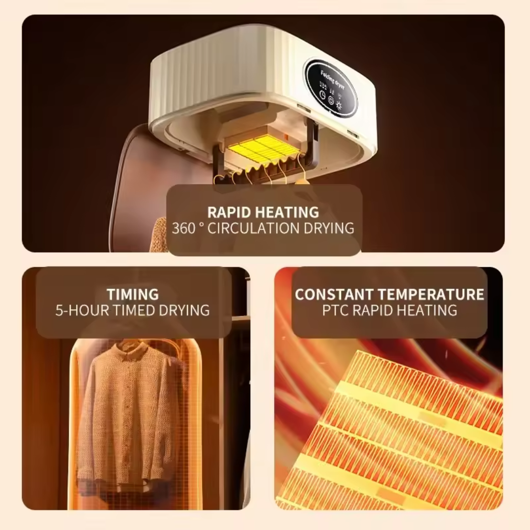 Secadora de Ropa Portátil + Secador de Zapatos