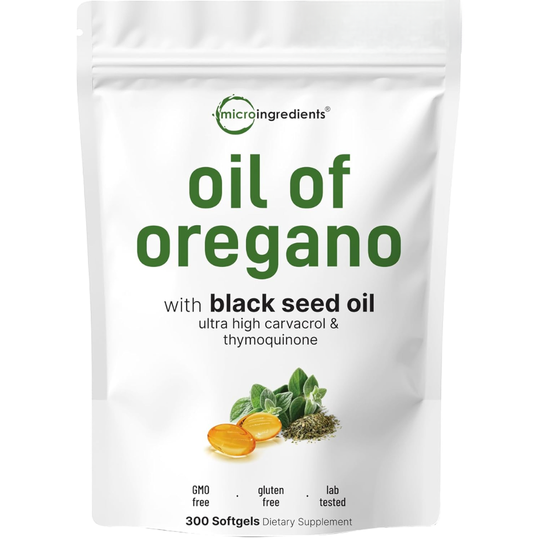 Microingredients Aceite de Orégano with black seed oil 90 Cápsulas