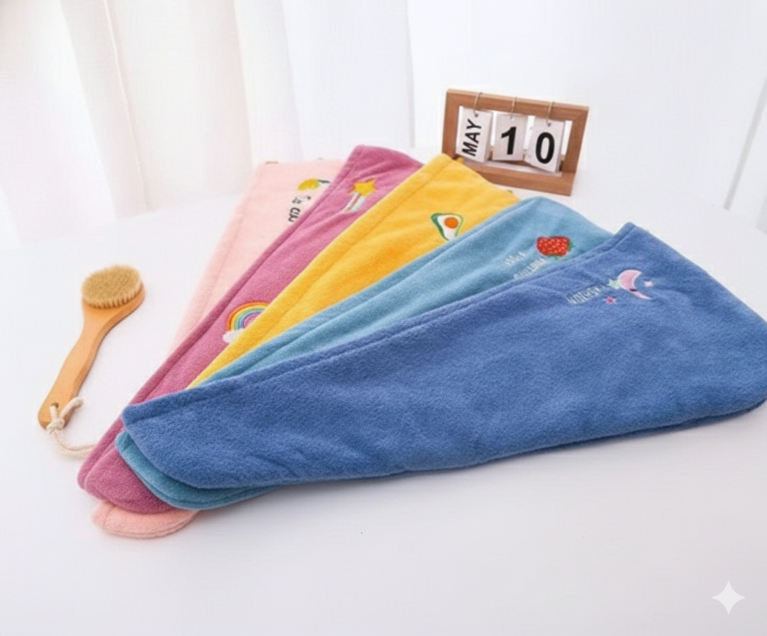 Toalla para cabello color al azar