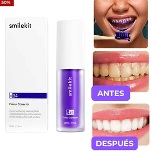 Smilekit Espuma Morada Blanqueadora Pack 2