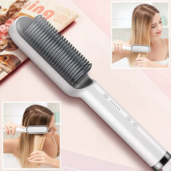 Cepillo Alisador Para Cabello con Tecnología Iónica