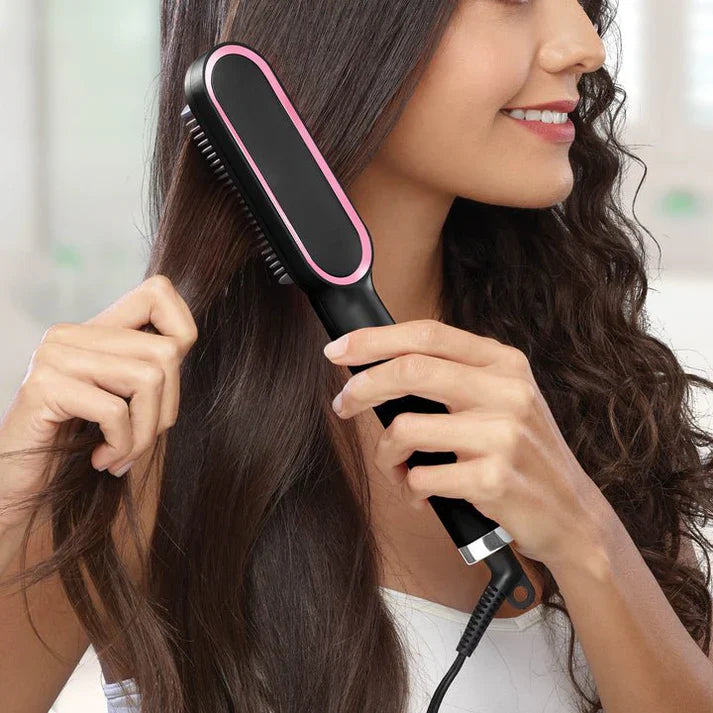Cepillo Alisador Para Cabello con Tecnología Iónica